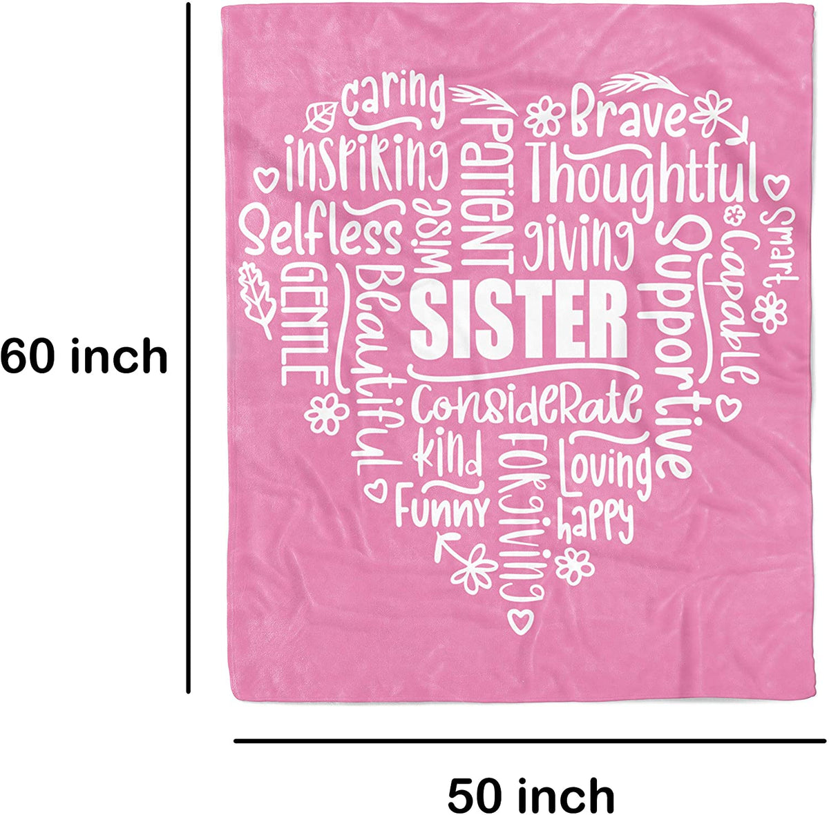 To My Sister Fleece Blanket All About My Lovely Sister, Gift For Bestie, Gift For Family, Gift For Friend, Home Decor Bedding Couch Sofa Soft and Comfy 1630379239990.jpg