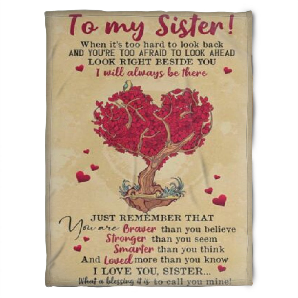 To My Sister Fleece Blanket Loved More Than You Know I Love You Sister, Gift For Bestie, Gift For Family, Gift For Friend, Home Decor Bedding Couch Sofa Soft and Comfy 1630396249742.jpg