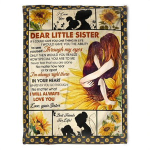 Gift For Sister Blanket, To My Sister Fleece Blanket Whatever You Go Through No Matter What I Will Always Love You 1630403333494.jpg