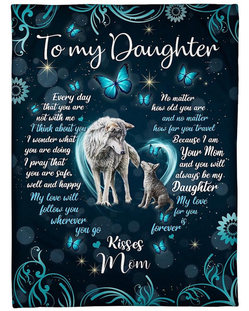 To My Daughter Canvas Wolf Mom And Her Cub Art Canvas Gift From Mom To Daughter, Canvas Wall Decor, Canvas Gift Decor Home Decor Wall Art Visual Art 1630635587470.jpg