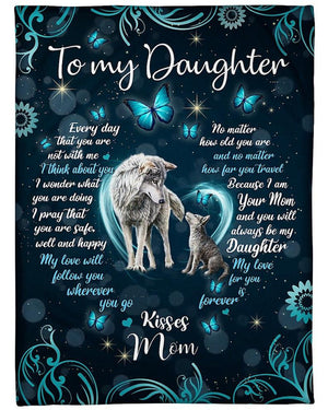 To My Daughter Canvas Wolf Mom And Her Cub Art Canvas Gift From Mom To Daughter, Canvas Wall Decor, Canvas Gift Decor Home Decor Wall Art Visual Art 1630635587470.jpg
