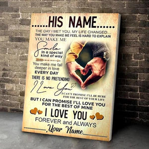 Best Valentine Gift For Boyfriend, Canvas Gift For Boyfriend Day I Met You My Life Changed 1630662670154.jpg