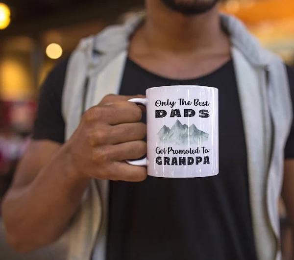 Best Dads Get Promoted To Grandpa Mug, Future Grandpa Mug, Soon To Be Grandpa, New Grandpa Cup 1630723426675.jpg