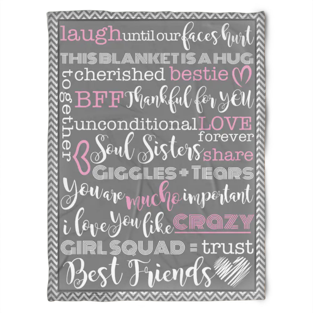 To My Friend Fleece Blanket This Blanket Is A Hug Thankful For You, Gift For Bestie, Gift For Sister, Gift For Best Friend, Home Decor Bedding Couch Sofa Soft and Comfy 1630900059320.jpg