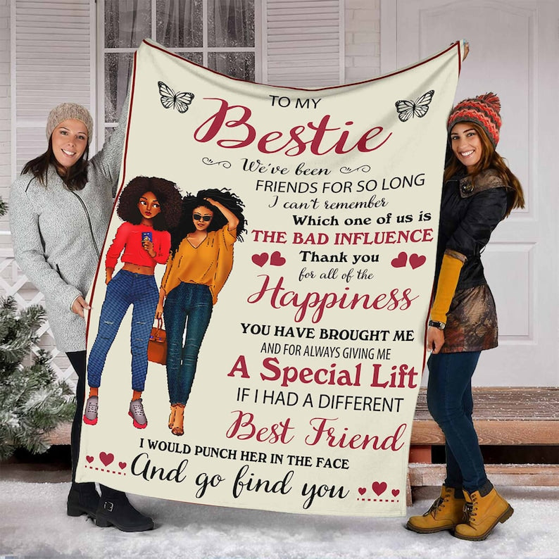 To My Friend Fleece Blanket We've Been Friend So Long Thank You, Gift For Bestie, Gift For Sister, Gift For Best Friend, Home Decor Bedding Couch Sofa Soft and Comfy 1630900387858.jpg