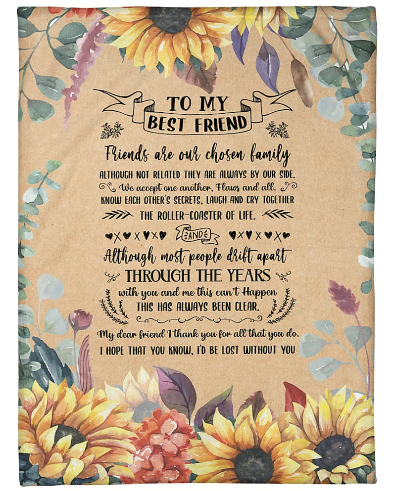 To My Friend Fleece Blanket Laugh And Cry Together The Rolled Coaster Of Life, Gift For Bestie, Gift For Sister, Gift For Friend, Home Decor Bedding Couch Sofa Soft and Comfy 1630910918285.jpg