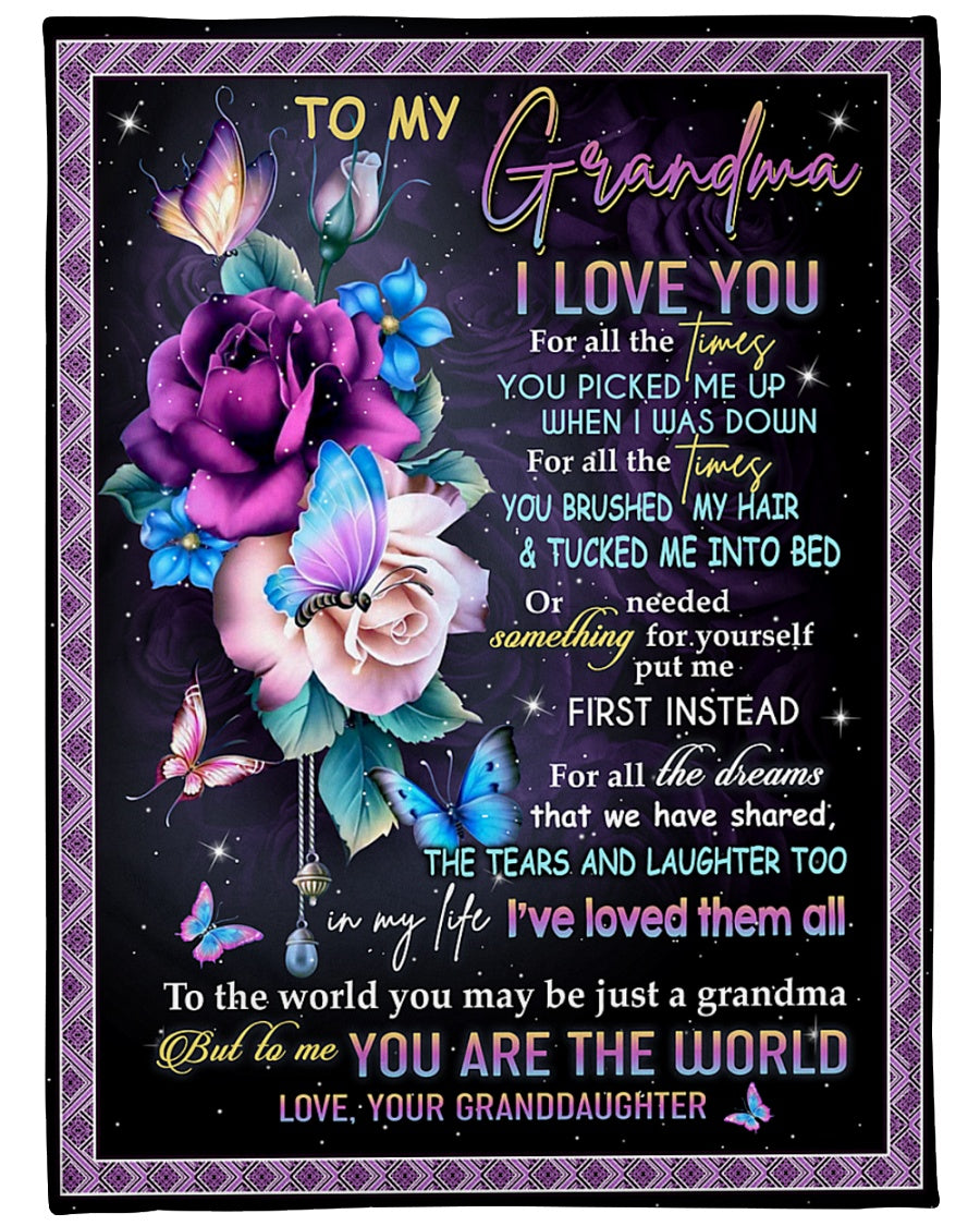 Gift For Grandma Blanket, To My Grandma Blanket, 1 DAY LEFT - GET YOURS NOW Gift For Grandma From Granddaughter 1630920696810.jpg