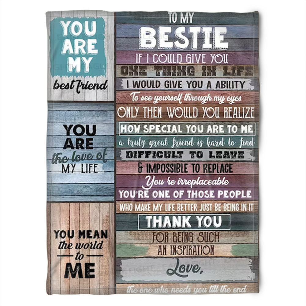 To My Friend Fleece Blanket You Mean The World To Me You Are My Love Of My Life, Gift For Sister, Gift For Best Friend, Home Decor Bedding Couch Sofa Soft And Comfy 1630920916570.jpg