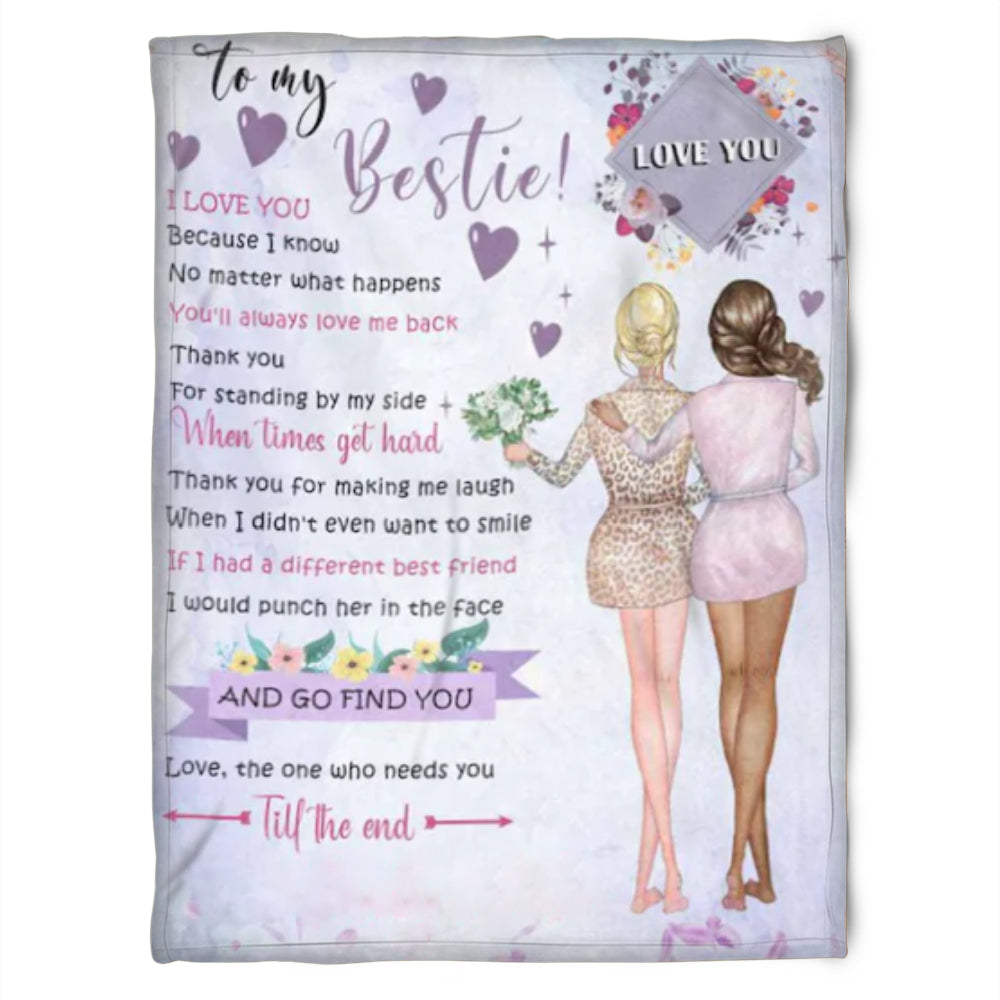 To My Friend Fleece Blanket I Would Punch Her In The Face, Gift For Sister, Gift For Best Friend, Home Decor Bedding Couch Sofa Soft And Comfy 1630922828202.jpg