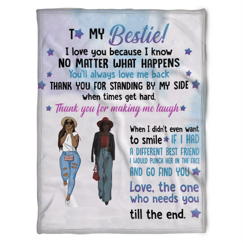 To My Friend Fleece Blanket You'll Always Love Me Back When Times Get Hard, Gift For Sister, Gift For Best Friend, Home Decor Bedding Couch Sofa Soft And Comfy 1630923082510.jpg