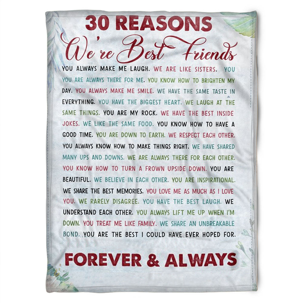 To My Friend Fleece Blanket You Always Make Me Laugh We Are Like Sister, Gift For Sister, Gift For Best Friend, Home Decor Bedding Couch Sofa Soft And Comfy 1630979788630.jpg