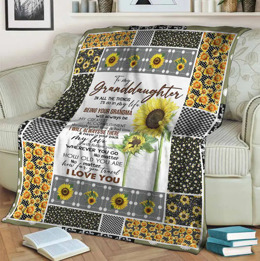 To My Granddaughter Blankets, In All The Things I'll Do In My Life,gift For Granddaughter Family Home Decor Bedding Couch Sofa Soft And Comfy Cozy 1630985511750.jpg