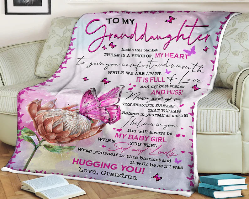 To My Granddaughter Blanket, Inside This Blanket There Is A Piece Of My Heart,gift For Granddaughter Family Home Decor Bedding Couch Sofa Soft And Comfy Cozy 1630986304722.jpg