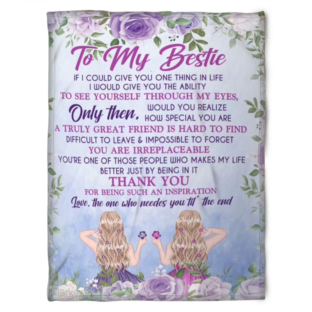 To My Friend Fleece Blanket You're One Of Those Peoplo Who Makes My Life Better Just Bening In It, Gift For Sister, Gift For Best Friend, Home Decor Bedding Couch Sofa Soft And Comfy 1630986677375.jpg