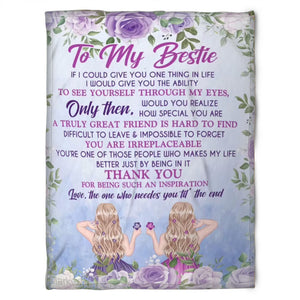 To My Friend Fleece Blanket You're One Of Those Peoplo Who Makes My Life Better Just Bening In It, Gift For Sister, Gift For Best Friend, Home Decor Bedding Couch Sofa Soft And Comfy 1630986677375.jpg