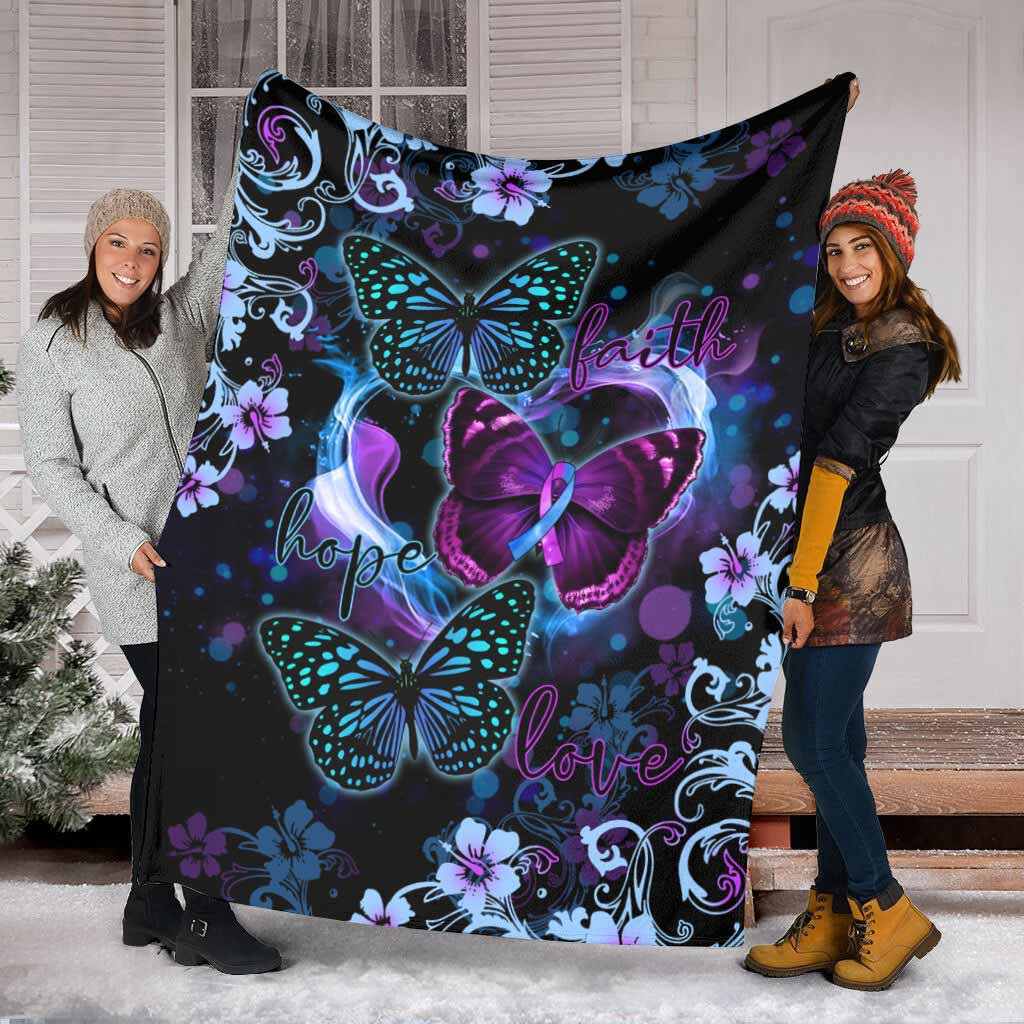 Faith Hope Love Suicide Prevention Fleece Blanket Gift For Friend Family Birthday Gift Home Decor Bedding Couch Sofa Soft And Comfy Cozy 1631003430294.jpg