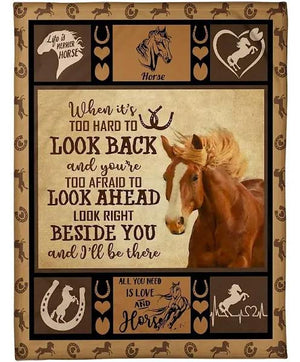 Look Beside You Be There Horse Fleece Blanket Gift For People Home Decor Bedding Couch Sofa Soft And Comfy Cozy 1631070112043.jpg