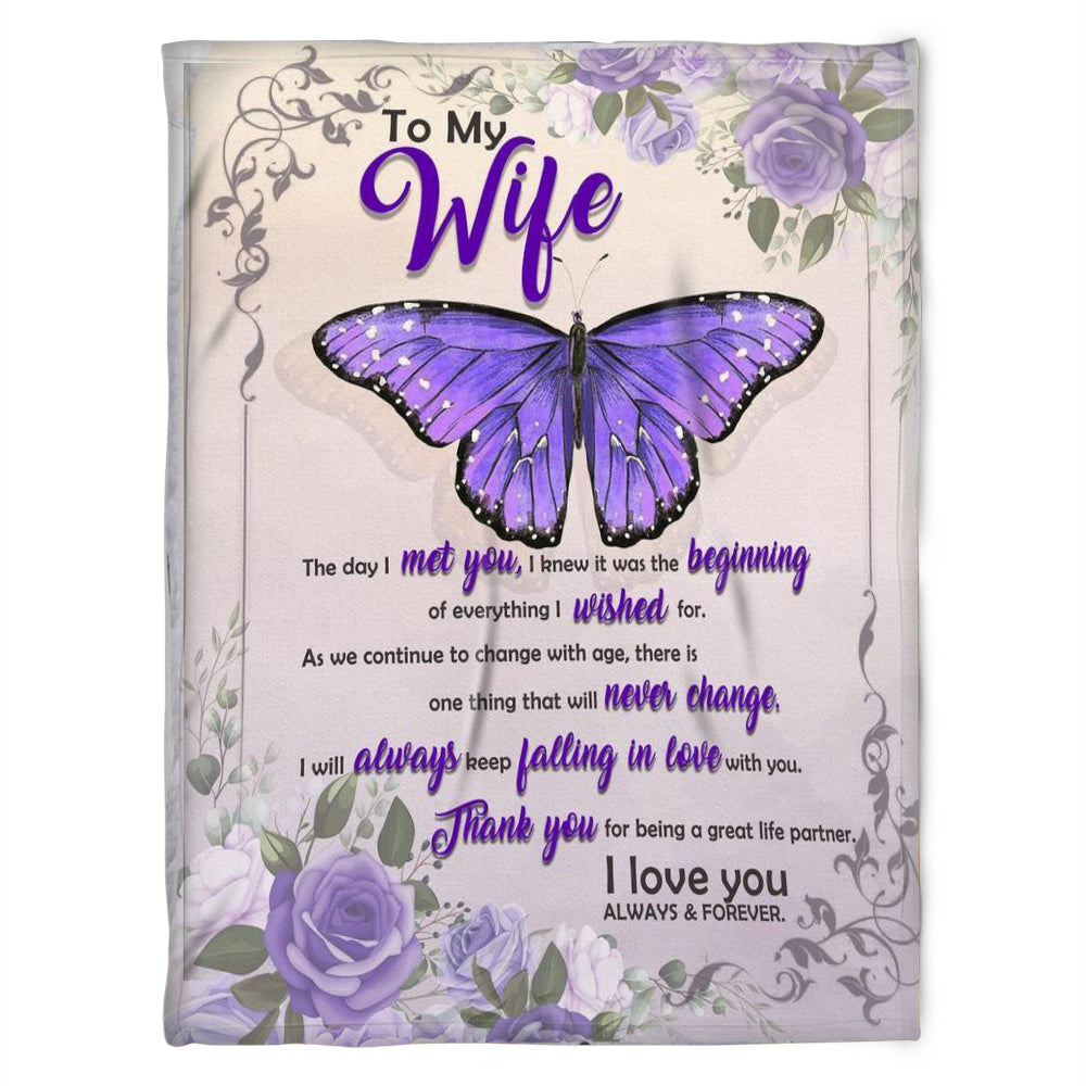 To My Wife Personalized Blankets With Names-birthday Valentines Gifts For Wife-i'll Always Keep Falling In Love With You 1631155241036.jpg