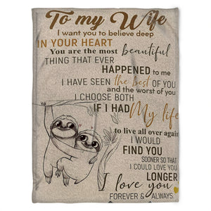 To My Wife, In Your Heart You Are The Most Beautiful, Gift For Wife Family Home Decor Bedding Couch Sofa Soft And Comfy Cozy 1631159181327.jpg
