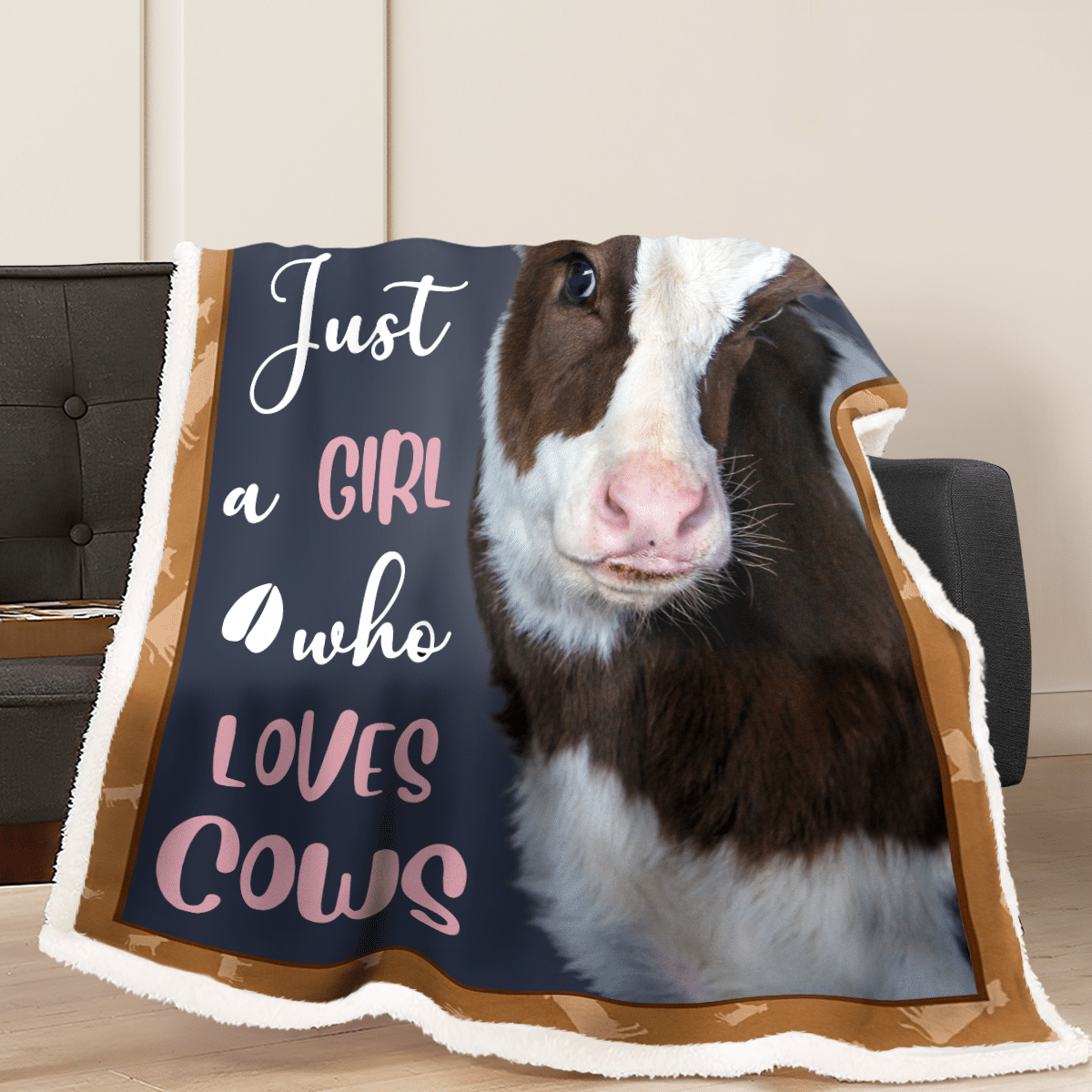 Just A Girl Who Loves Cows Blanket Gift For Cows Lover Farmer Birthday Gift Home Decor Bedding Couch Sofa Soft And Comfy Cozy 1631180130967.png