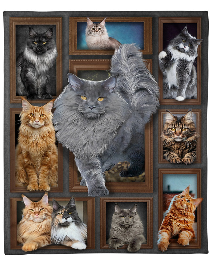 Maine Coon Cat Fleece Blanket Gift For Cat Lover Maine Coon Cat Lover Birthday Gift Home Decor Bedding Couch Sofa Soft And Comfy Cozy 1631180255649.jpg