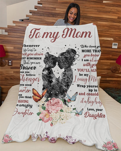 To My Mom Blanket - I Am Always With You'll Always Be My Loving Mother Gift For Mom From Daughter Gift Home Decor Bedding Couch Sofa Soft And Comfy Cozy 1631182542938.jpg