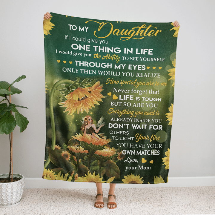 To My Daughter You Have Your Own Matches Fleece Blanket Gift For Family, Birthday, Daughter, Mom To Daughter Gift Home Decor Bedding Couch Sofa Soft And Comfy 1631242326903.png