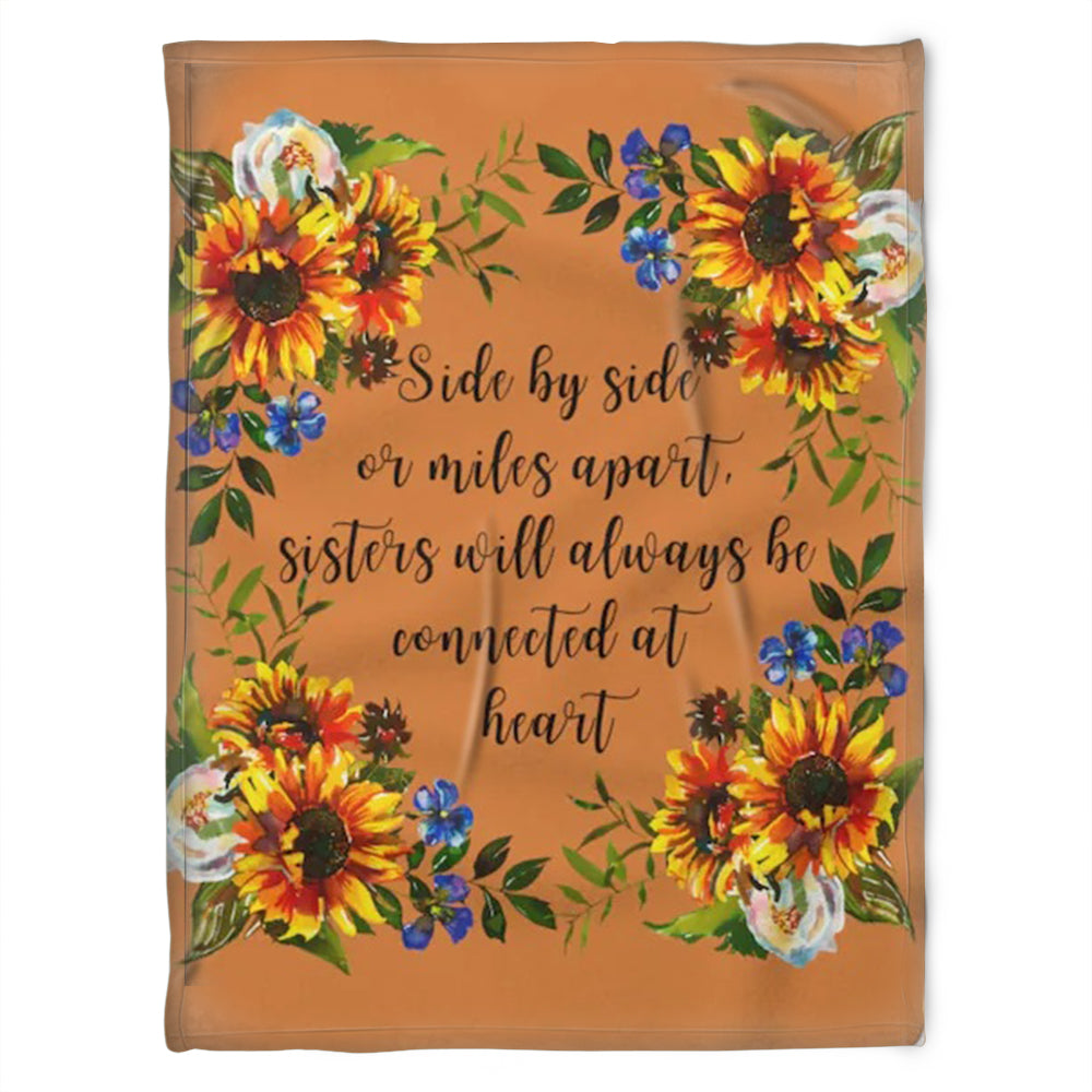 To My Sister Blanket, Sister Will Always My Heart, Gift For Sister Family Home Decor Bedding Couch Sofa Soft and Comfy Cozy 1631504306896.jpg