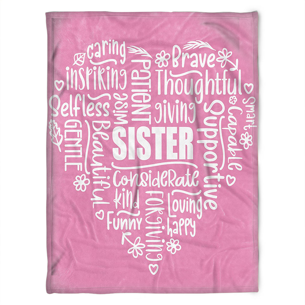 To My Sister Blanket, Fleece Blanket, Loving My Sister. Gift For Sister Family Home Decor Bedding Couch Sofa Soft and Comfy Cozy 1631508711256.jpg