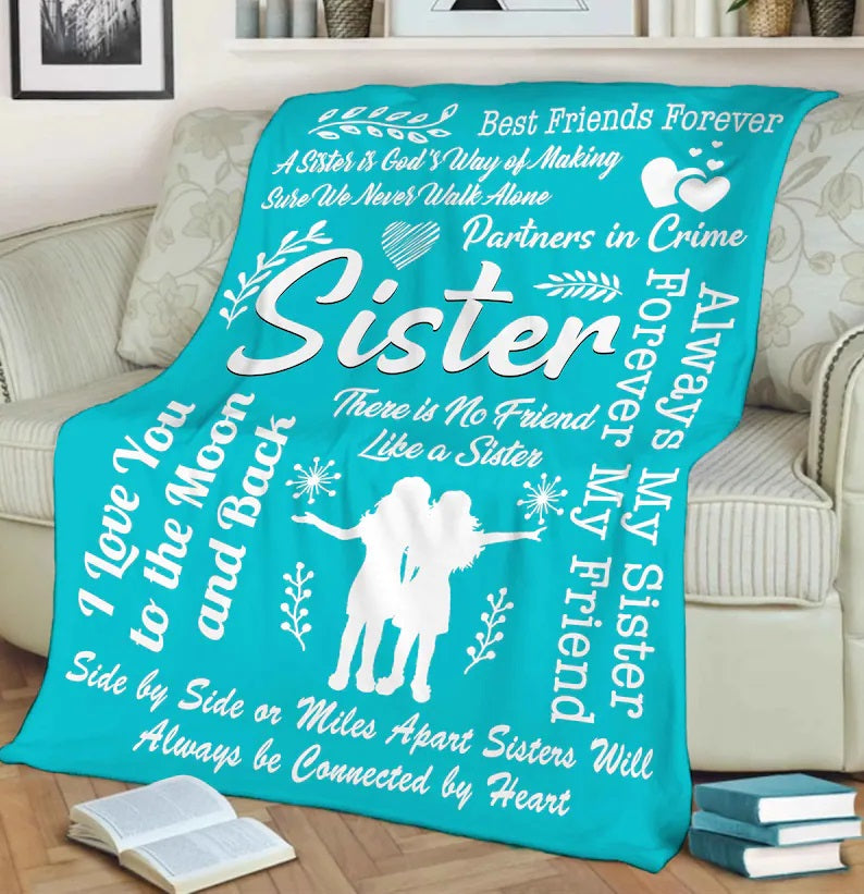 Gift For Sister Blanket, To My Sister Blanket, Always My Sister Forever My Friend. Gift For Sister 1631514946940.jpg