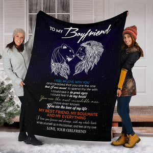 To My Boyfriend You Are The Love Of My Life Fleece Blanket Gift For Family, Birthday, Boyfriend, Gift For Him Gift Home Decor Bedding Couch Sofa Soft And Comfy 1631526122714.jpg