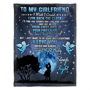 To My Girlfriend Blanket. Your First Date, Kiss And Love. Gift For Girlfriend From Boyfriend Home Decor Bedding Couch Sofa Soft And Comfy Cozy 1631587595507.jpg