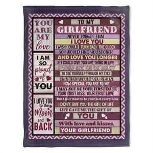 Best Valentine Gift For Girlfriend, You With Love And Kisses, You Girlfriend.Gift For Girlfriend From Boyfriend Home Decor Bedding Couch Sofa Soft and Comfy Cozy 1631590279763.jpg