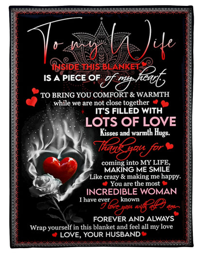 To My Wife Fleece Blanket , To Bring You Comfort & Warmth Gift For Wife From Husband Home Decor Bedding Couch Sofa Soft And Comfy Cozy 1631612357732.jpg