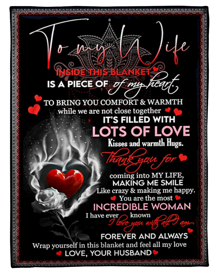 To My Wife Fleece Blanket , To Bring You Comfort & Warmth Gift For Wife From Husband Home Decor Bedding Couch Sofa Soft And Comfy Cozy 1631612357732.jpg