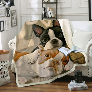 Boston Terrier Blanket, Gift For Boston Terrier Dog Lovers 1631933799400.jpg