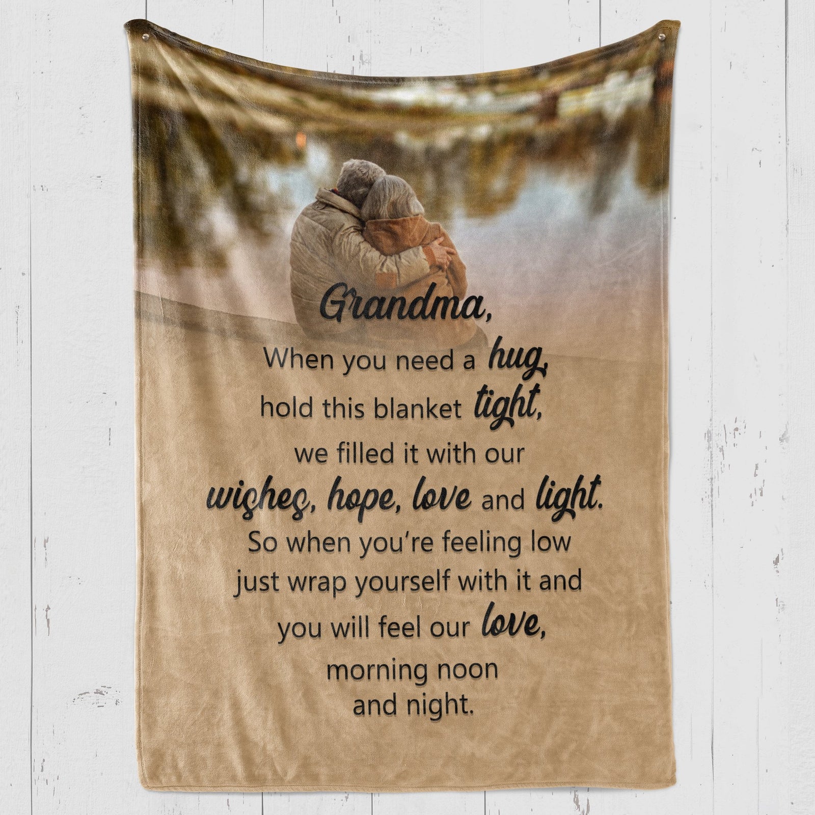 To My Grandma We Filled It With Our Wishes Fleece Blanket Gift For Family, Birthday, Grandma, For Her Gift Home Decor Bedding Couch Sofa Soft and Comfy 1632103753387.jpg