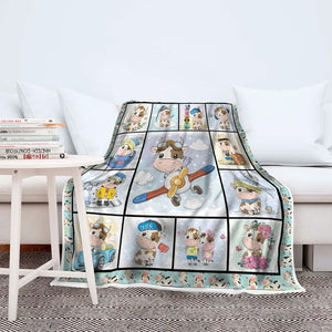 Cow Cute Fleece Blanket, Cows Lovers, Gift For Kids, Gift For Family & Friends Gift Home Decor Bedding Couch Sofa Soft And Comfy Cozy 1632126870956.jpg