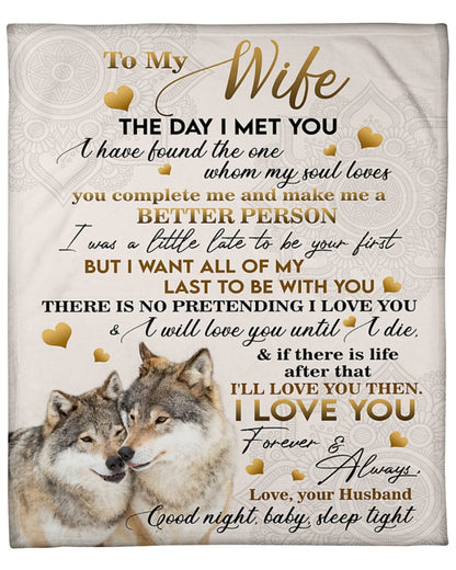 To My Wife Fleece Blanket - I Have Found The One Whom My Soul Loves Gift For Wife From Husband Birthday Gift Home Decor Bedding Couch Sofa Soft And Comfy Cozy 1632218974886.jpg