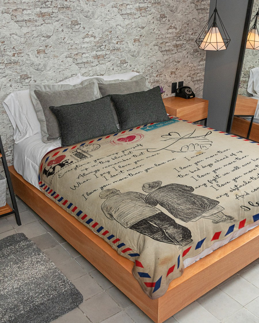 To My Wife Personalized Name Blankets-best Valentine Birthday Gifts For Your Wife-love Air Mail Everytime You Wrap Yourself Up In 1632476187177.jpg