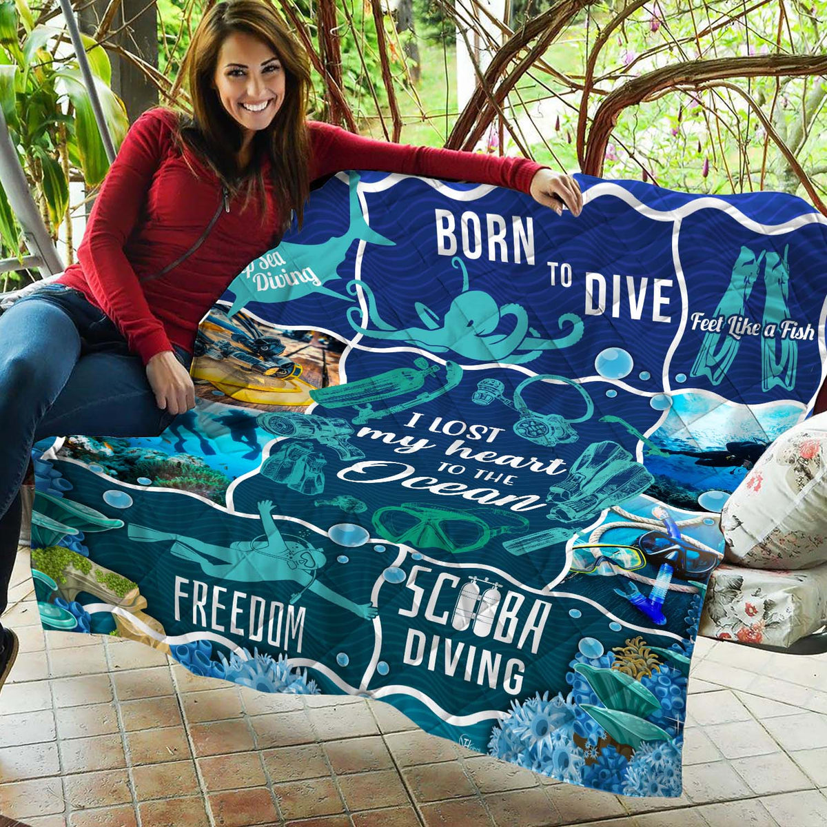Scuba Diving Diver Ocean Lovers Blanket Gift For Scuba Diving Lovers Home Decor Bedding Couch Sofa Soft And Comfy Cozy 1632712953342.jpg