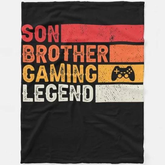 Gift For Brother Blanket, Son Brother Gaming Legend Gamer Tee Gift For Boys Blanket 1632801888395.jpg