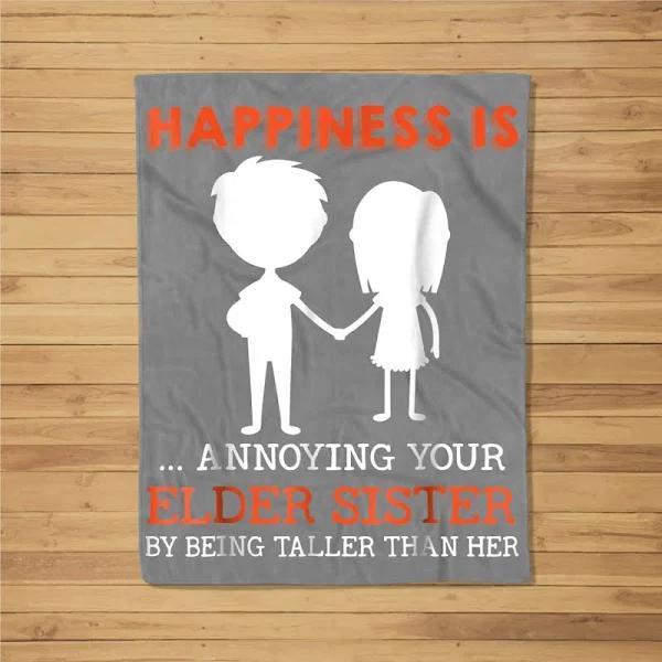 Funny Sibling Gift for Little Brother Lil Sister Blanket 1632802121819.jpg