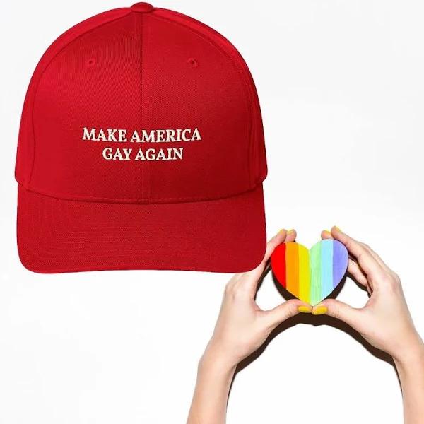Make America Gay Again - Red Baseball Cap, Lgbt Gift, Gift for Gay Brother 1632816272176.jpg