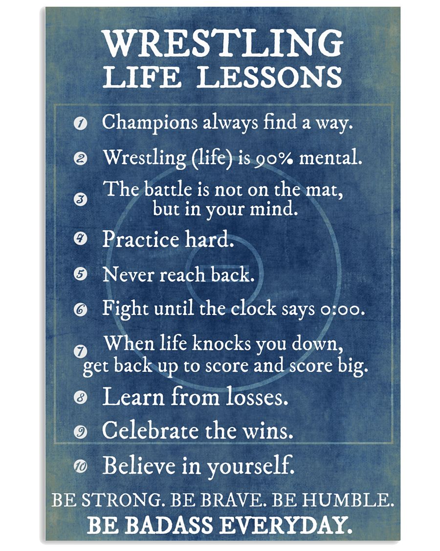 Wrestling Life Lessons Be Badass Everyday Portrait Canvas Gift For Wrestler Home Decor Wall Art Visual Art 1632816555015.jpg