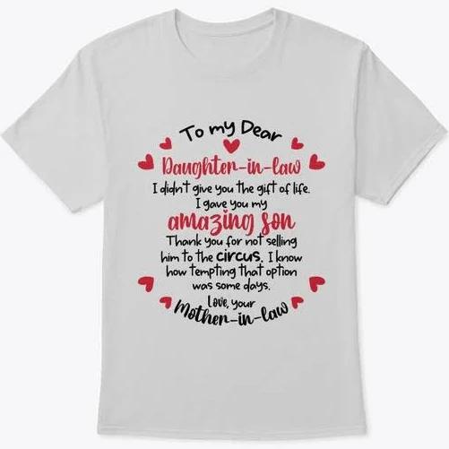 to My Daughter in Law T-Shirt Basic Tee - Light Steel  1632822992594.jpg
