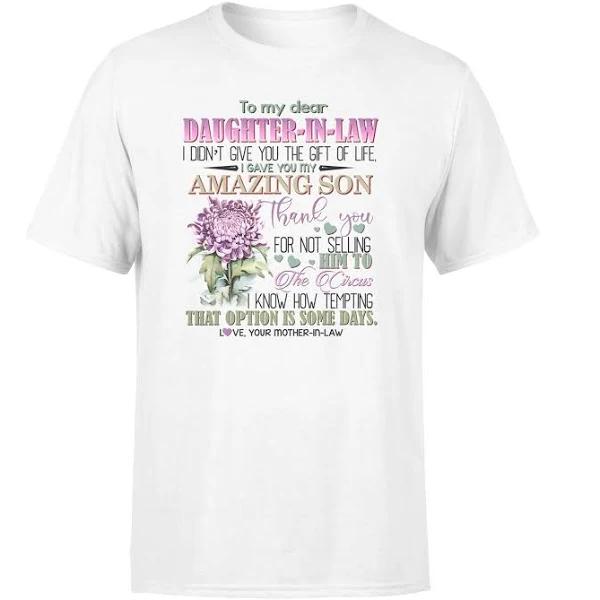 to My Dear Daughter in Law Flower Shirt Gift for Daughter in Law 1632823000874.jpg