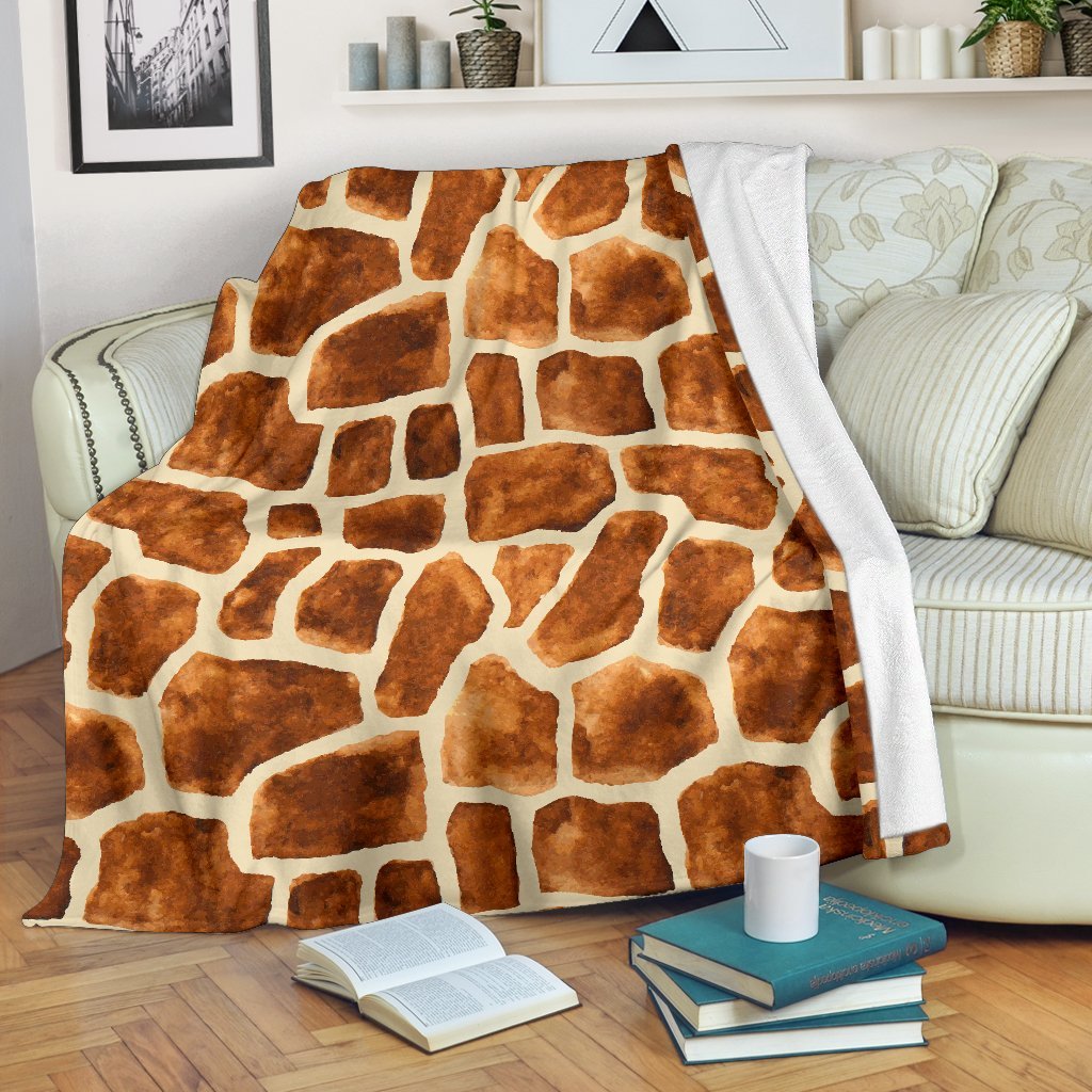 Brown Giraffe Wildlife Funny Blanket Gift For Giraffe Lovers Birthday Gift Home Decor Bedding Couch Sofa Soft And Comfy Cozy 1632986176140.jpg