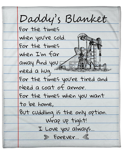 Gift For Father Blanket, Oilfield Dad I Love You Always Forever Blanket 1633683917915.jpg