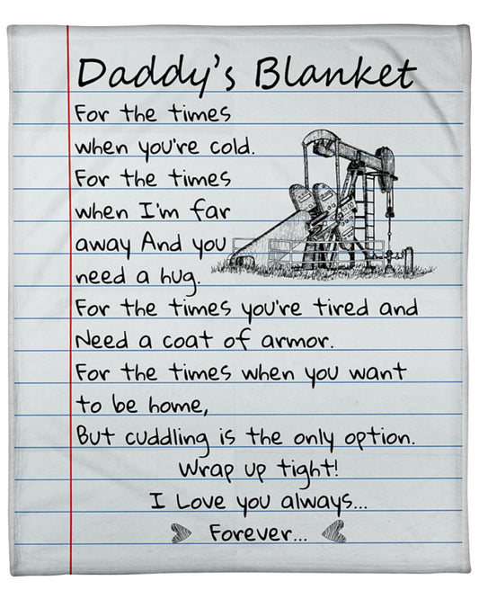 Gift For Father Blanket, Oilfield Dad I Love You Always Forever Blanket 1633683917915.jpg